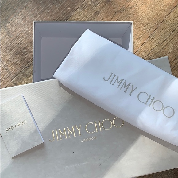 NEW ๐ JIMMY CHOO Croc Embossed Pointed Toe Flats - Picture 12 of 13